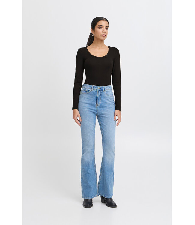 ICHI IHZola Plain Long Sleeve - Black