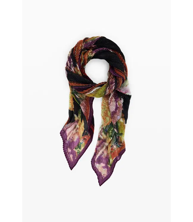 Desigual Antique Floral Print Scarf