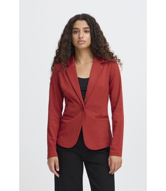 ICHI Kate Blazer - Red Dahlia