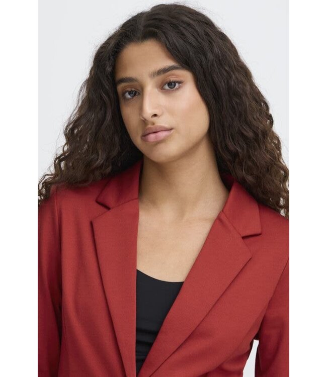 ICHI Kate Blazer - Red Dahlia