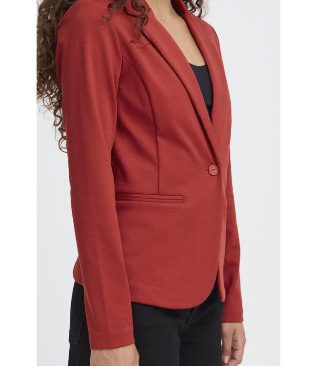 ICHI Kate Blazer - Red Dahlia