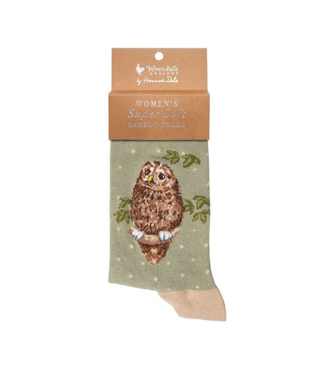Wrendale Designs Animal Crew Socks - Owl