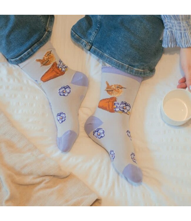 Wrendale Designs Animal Crew Socks - bird