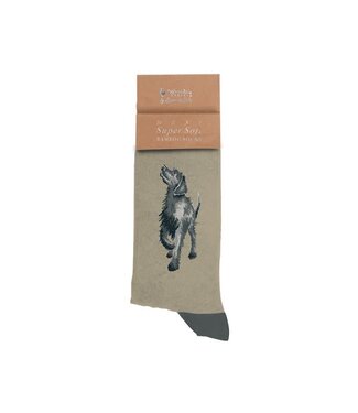 Wrendale Designs Animal Crew Socks - Black Labrador