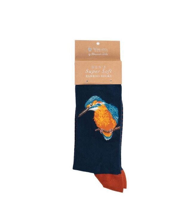 Wrendale Designs Animal Crew Socks - Riverband Kingfisher