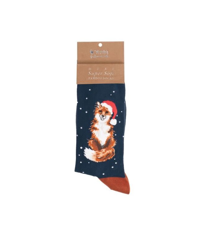 Wrendale Designs Animal Crew Socks - Christmas Fox