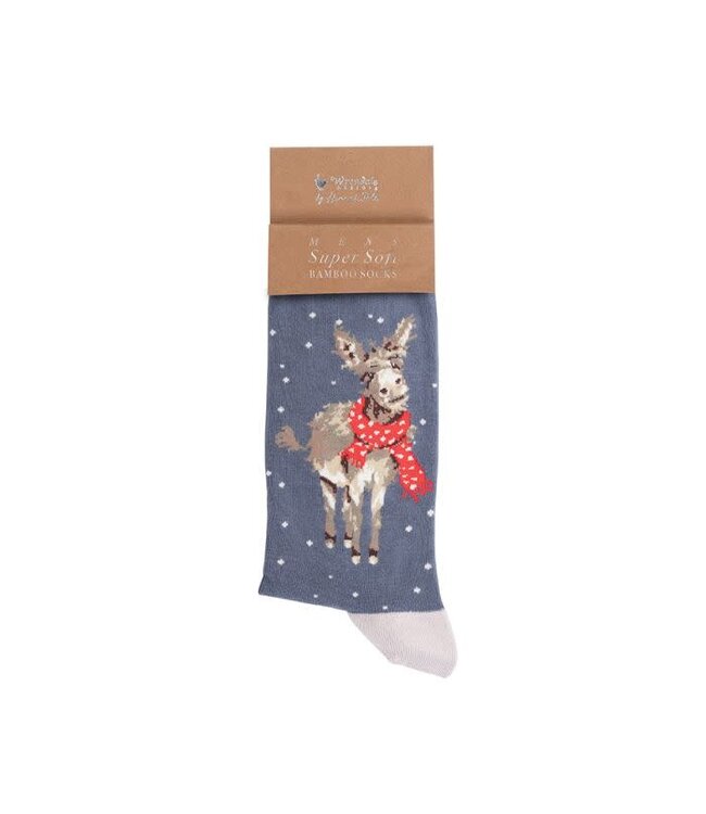 Wrendale Designs Animal Crew Socks - Christmas Donkey