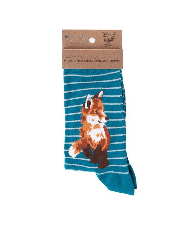Wrendale Designs Animal Crew Socks - Fox