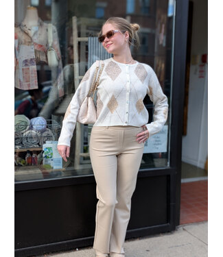 Point Zero Pull - On Pants - Almond