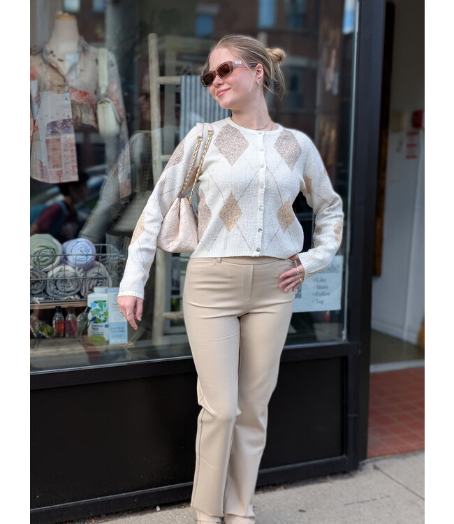 Point Zero Pull - On Pants - Almond