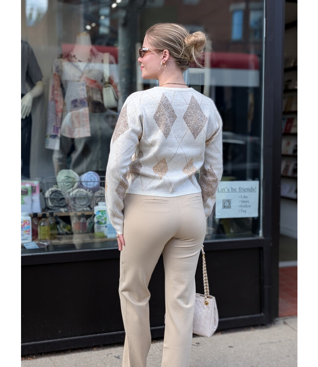 Point Zero Pull - On Pants - Almond