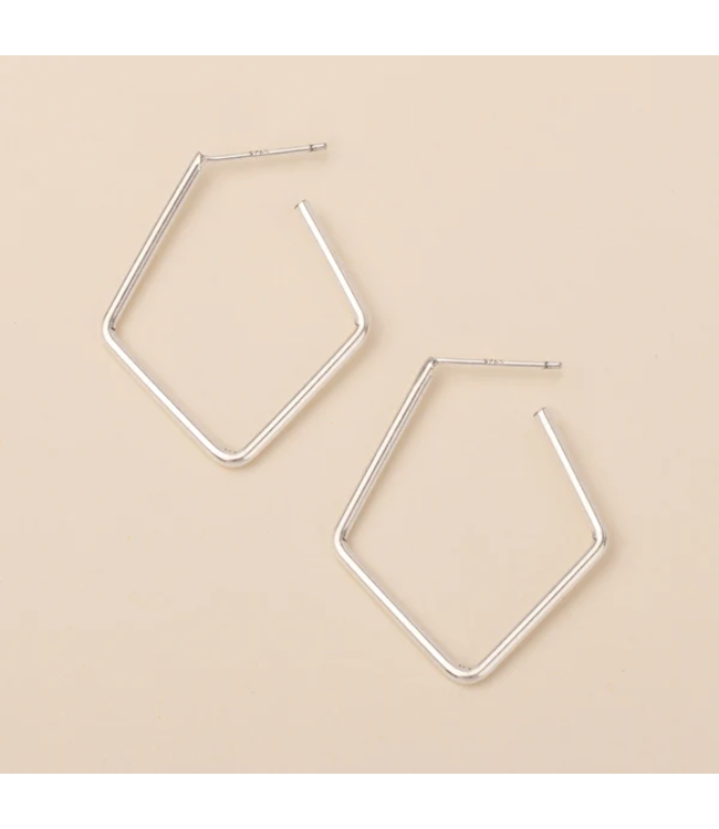 Scout Orion Diamond Hoop - Silver