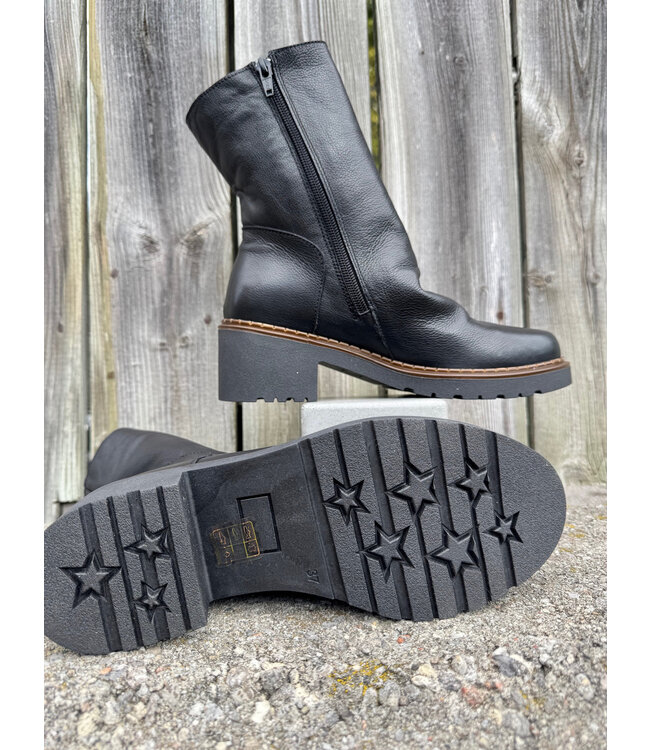 Bueno Nelly Leather Boot - Black