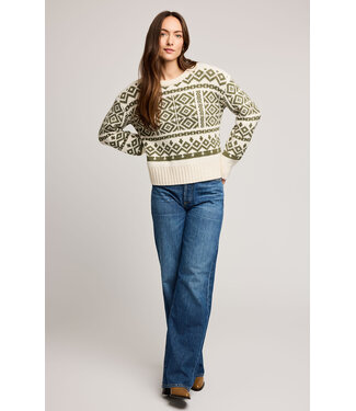 Gentle Fawn Cypress Fair Isle Knit Sweater - Moss