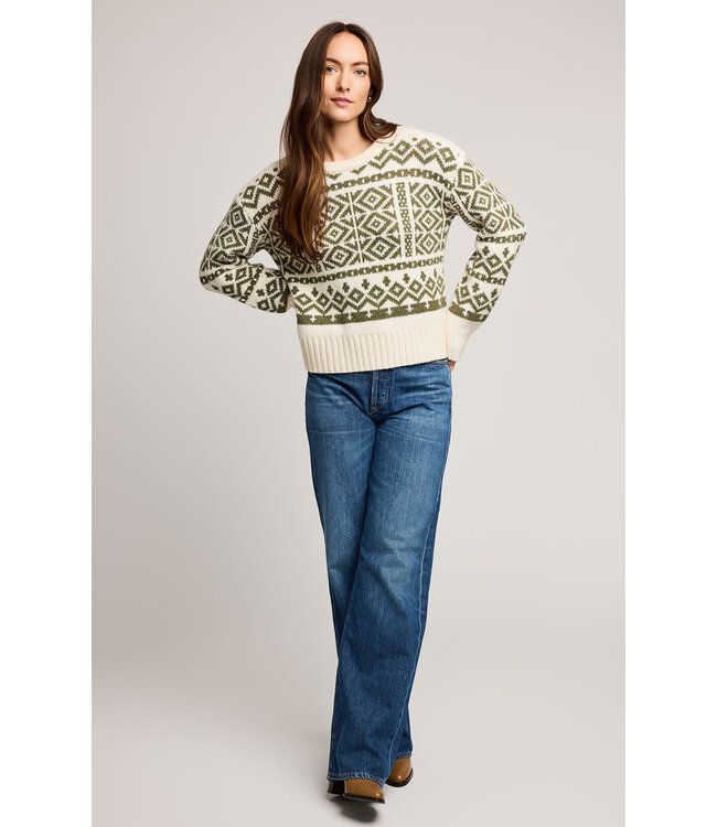 Gentle Fawn Cypress Fair Isle Knit Sweater - Moss