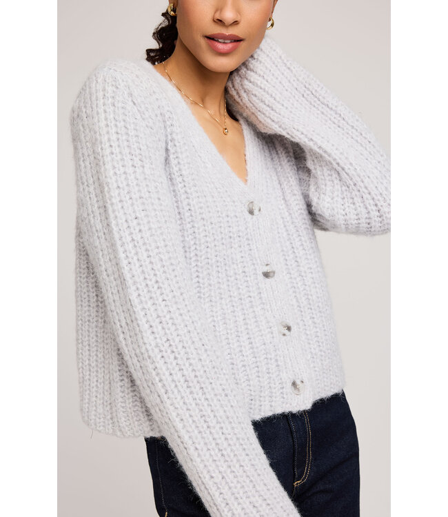 Gentle Fawn Melanie Ribbed Cardigan - Heather Grey