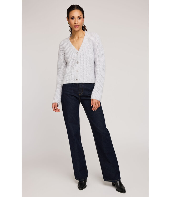 Gentle Fawn Melanie Ribbed Cardigan - Heather Grey