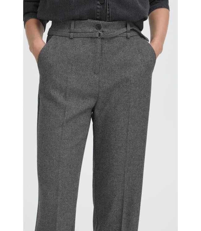 B. Young ByEtona Touser W/ Belt - Grey Melange