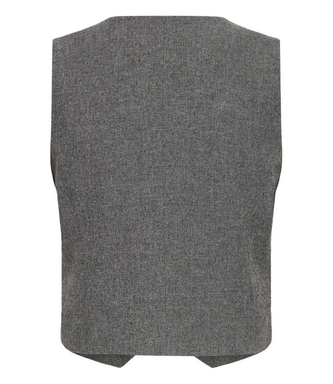 B. Young ByEtona Asymmetric Vest - Grey Melange