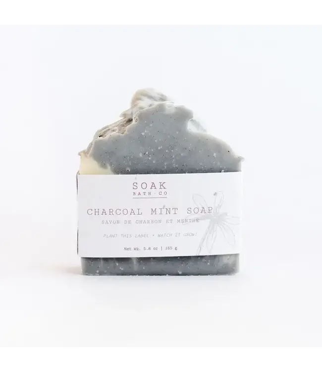 Soak Bath Co Charcoal Mint Soap Bar