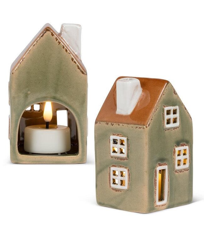 Abbott Green House Tealight Holder