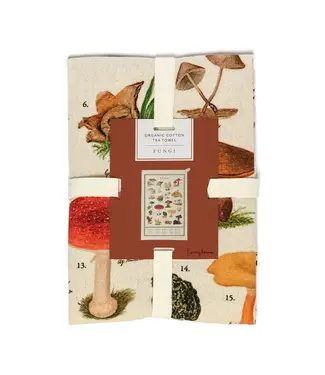Roomytown UK Organic Cotton Tea Towel - Fungi