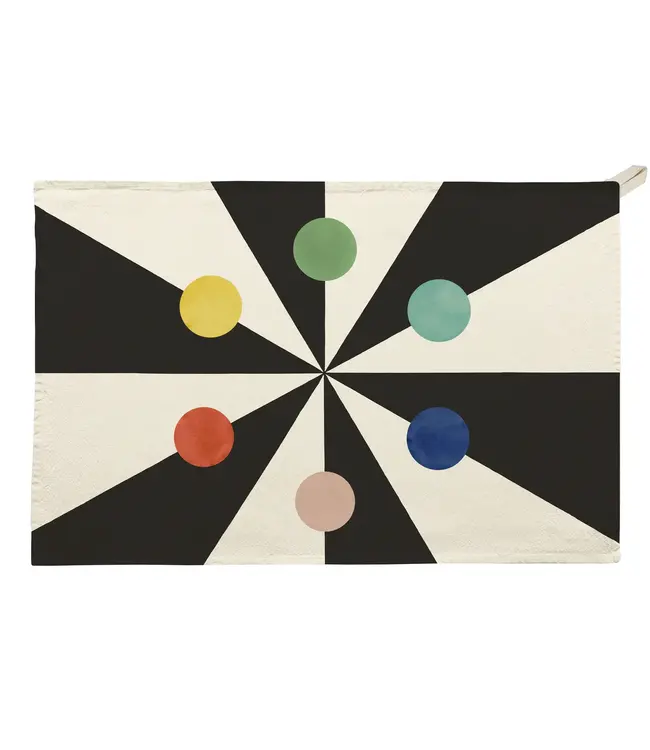 Roomytown UK Organic Cotton Tea Towel - Benson's Colour Hexagon