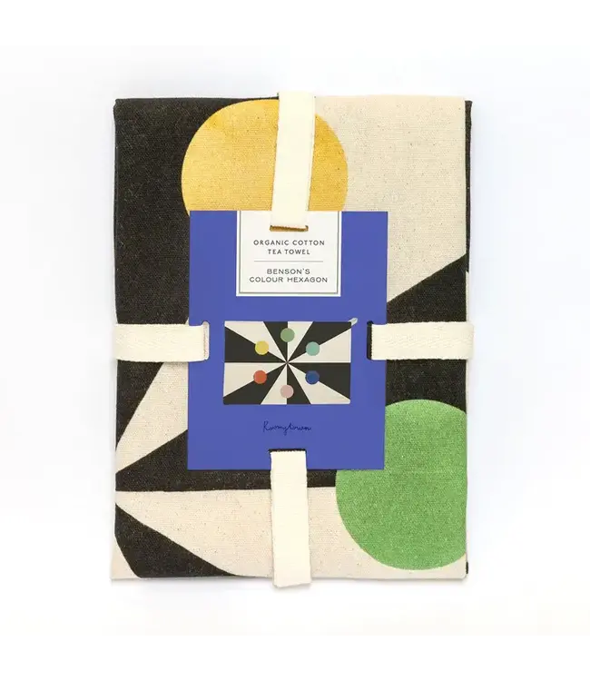 Roomytown UK Organic Cotton Tea Towel - Benson's Colour Hexagon