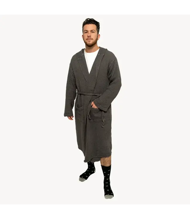 Pokoloko Wave Robe - Charcoal