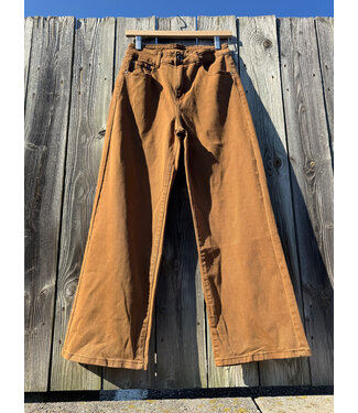 Wide Leg Jeans - Cinnamon