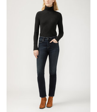 Silver Jeans Avery Straight Leg Curvy High Rise - Concerto
