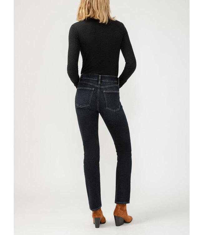 Silver Jeans Avery Straight Leg Curvy High Rise - Concerto