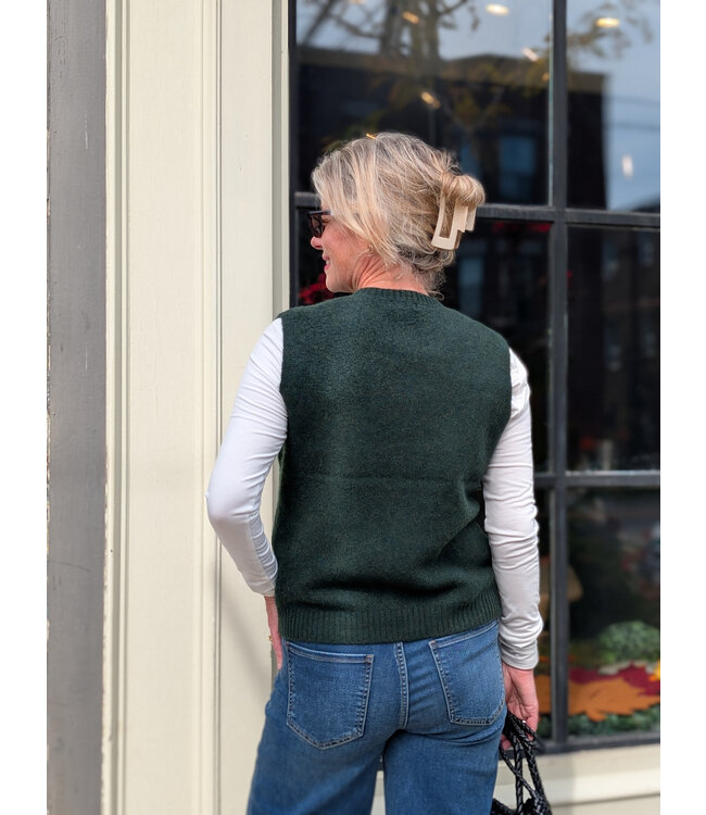 naif Kennedy Classic Sweater Vest - Forest