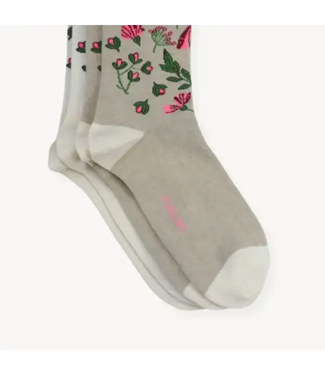 Pokoloko Pima Cotton 2 Pk Socks - Wildflower