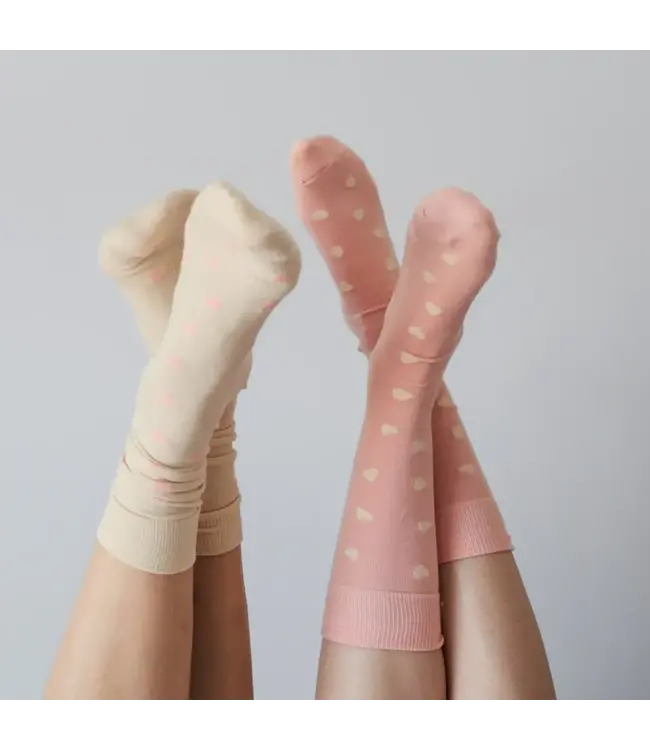 Pokoloko Pima Cotton 2 Pk Socks - Have A Heart