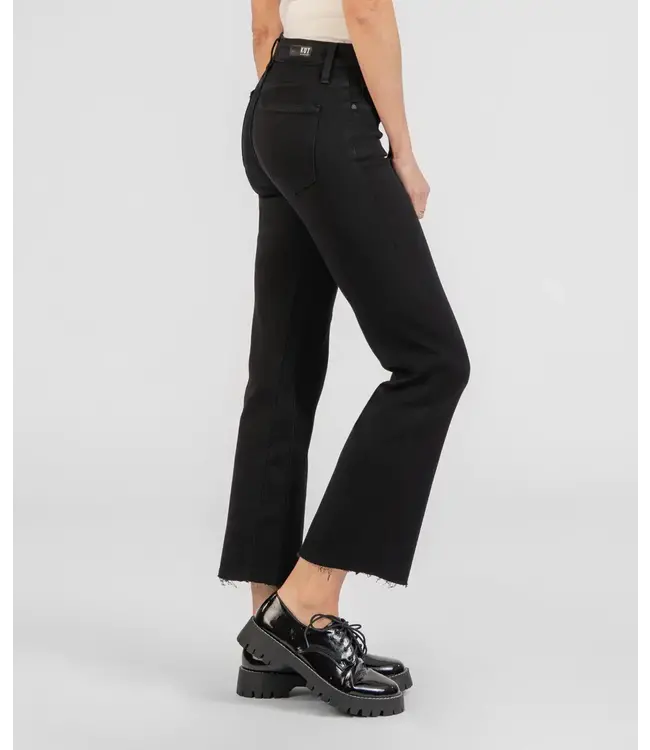 KUT Jeans Kelsey Mid Rise Ankle Flare - Black