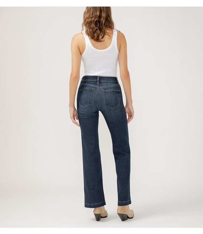 Silver Jeans Avery High Rise Luxe Stretch Trouser Jeans - Indigo