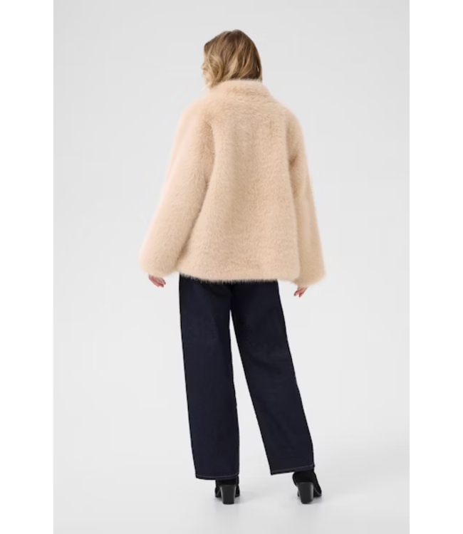 Cream CRFrimia Fur Jacket - Natural