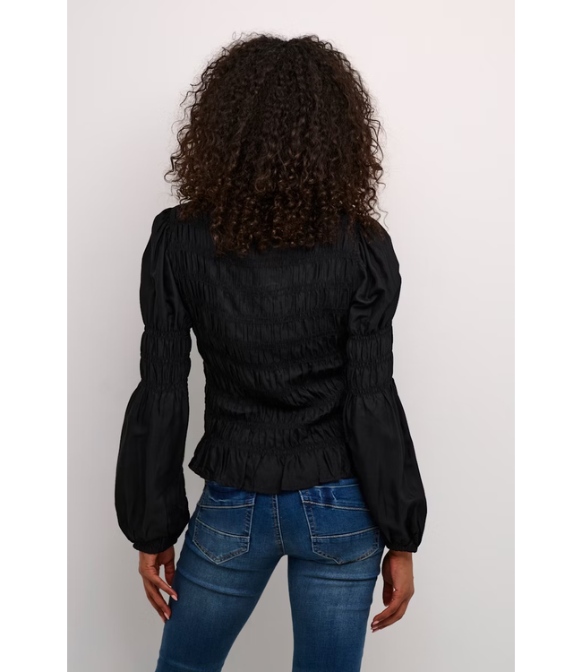 Cream Henva Blouse - Black