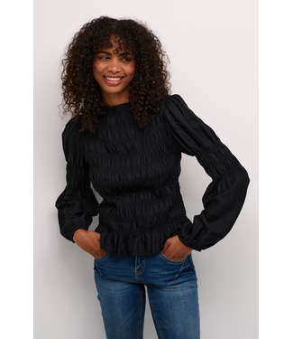 Cream Henva Blouse - Black