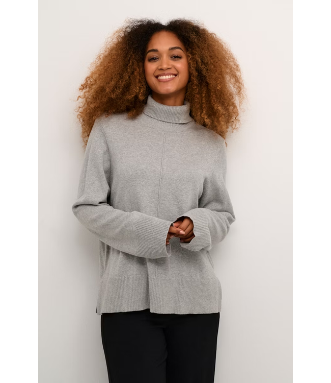 Cream CRAnva Turtleneck Sweater - Light Grey