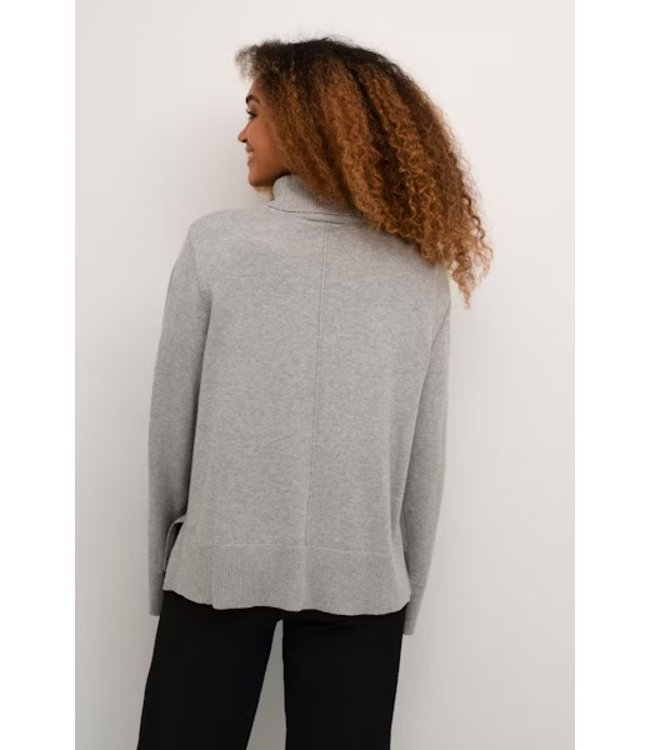 Cream CRAnva Turtleneck Sweater - Light Grey