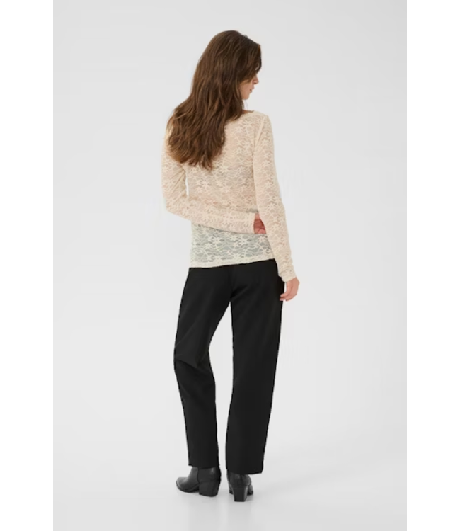 Cream CRInge Lace Blouse - Birch