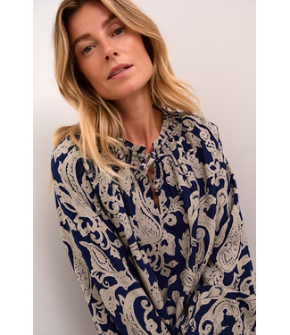 Cream CRLucy Paisley Blouse - Blue