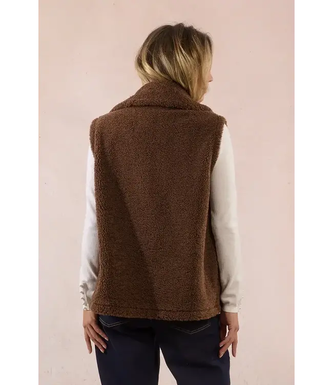 Molly Bracken Sleeveless Jacket - Marron