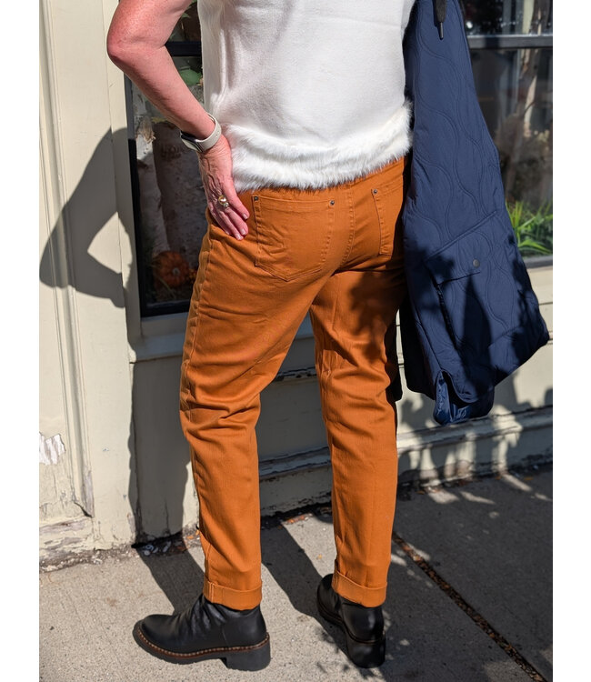 Hue Pull-On Skimmer Denim - Caramel