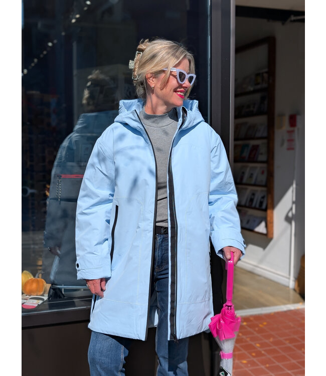 Waterproof Insulated Coat - Ice Blue