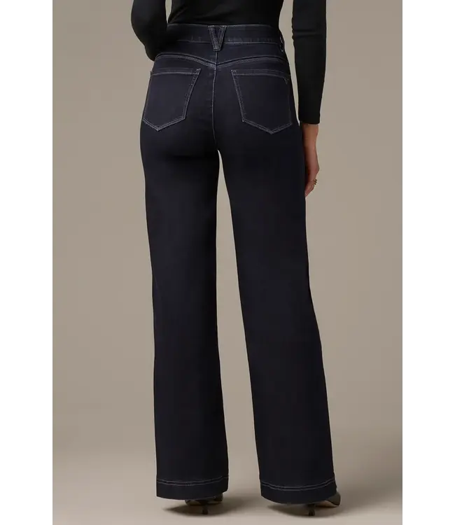 Wit & Wisdom Gracie Skyrise Double Side Seam Wide Leg Jeans - Indigo