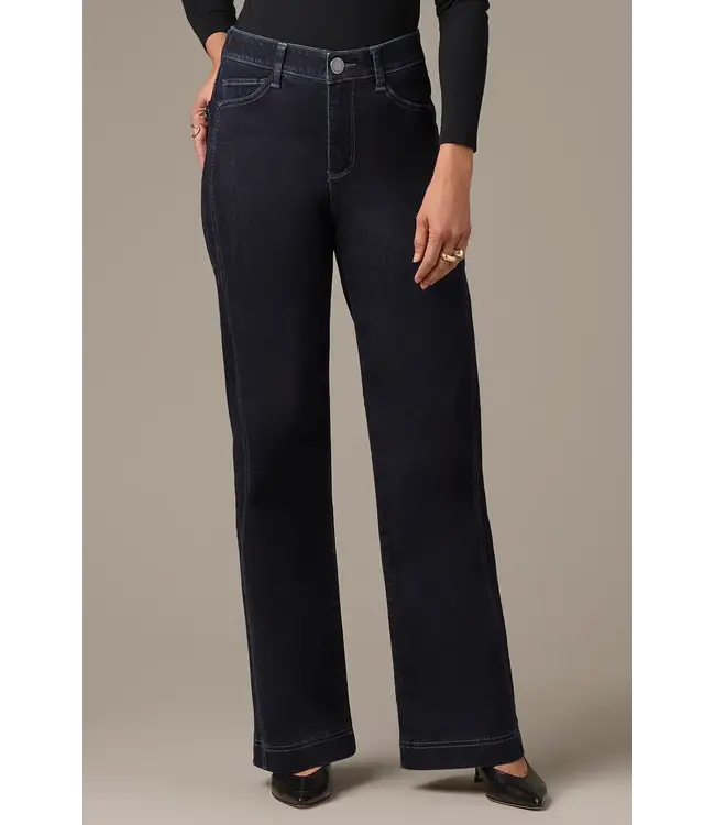 Wit & Wisdom Gracie Skyrise Double Side Seam Wide Leg Jeans - Indigo