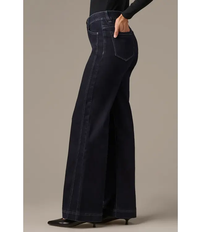 Wit & Wisdom Gracie Skyrise Double Side Seam Wide Leg Jeans - Indigo